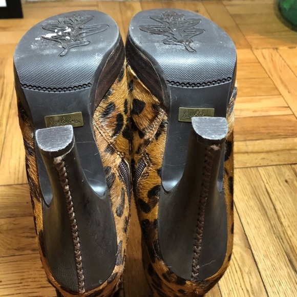 Sam Edelman Calf fur animal print boots - Picture 5 of 8